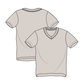 Fashion sewing patterns for Pajama T-Shirt 9002